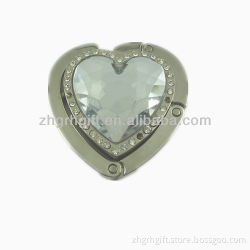 portable fashion diamond table purese hanger bag hanger